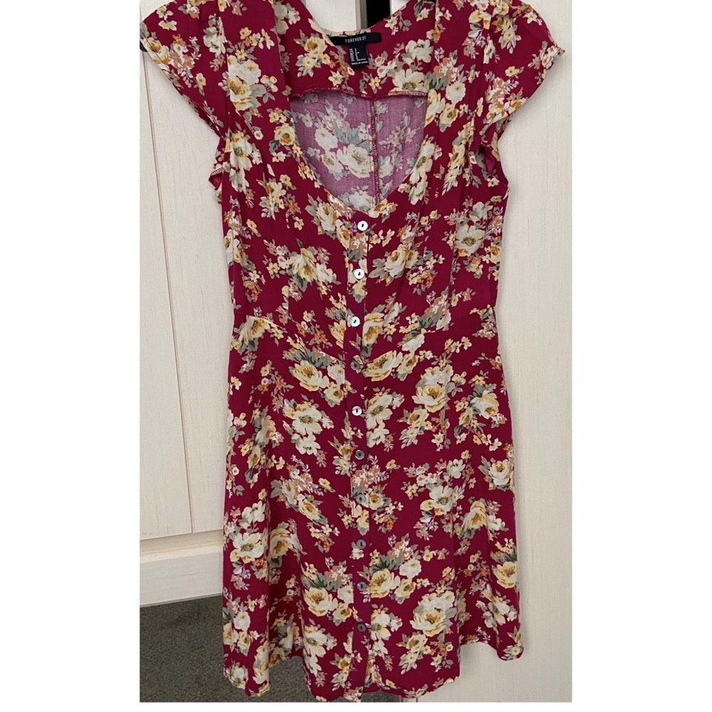 Forever 21 button down mini dress